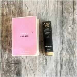 Chanel Rouge Coco Lipstick .1 Oz 142 Crush & Chanel Chance Sample Spray